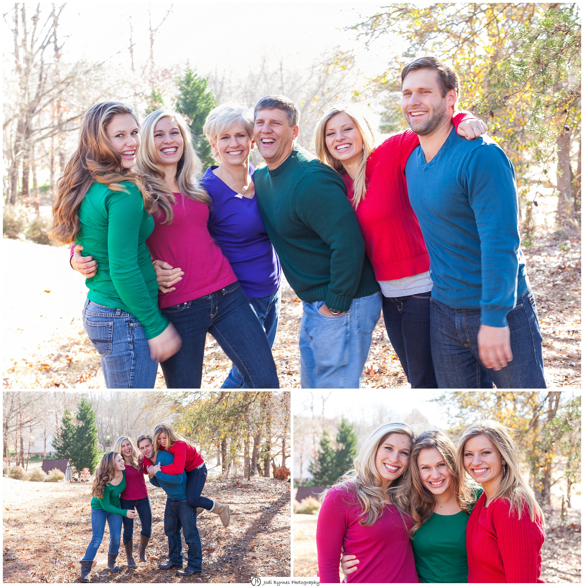 bright colors for family portraits