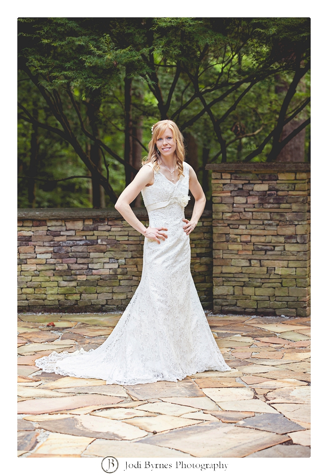 bridal session clemson botanical gardens