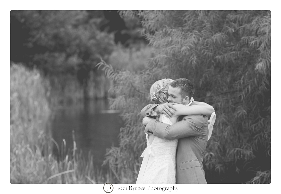 bride and groom first look