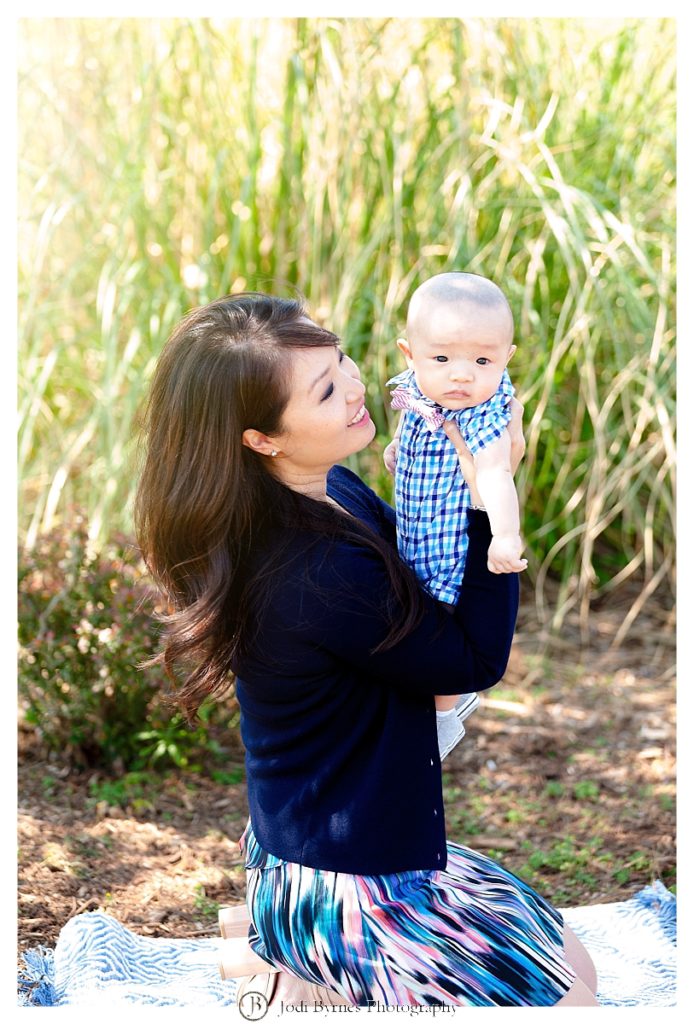 mother and son portrait