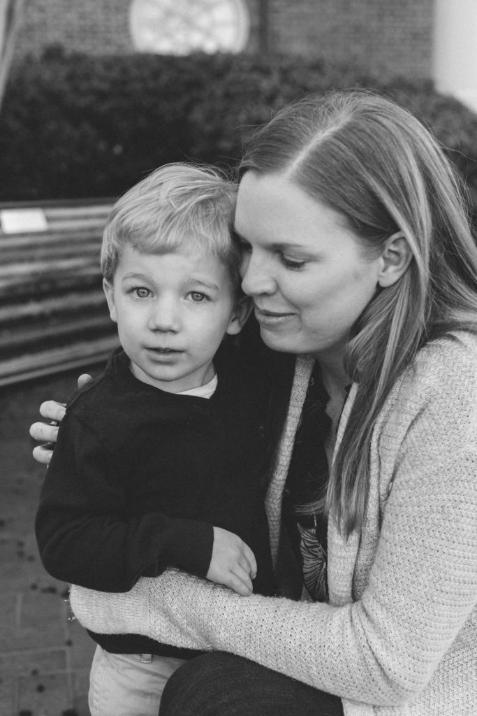 mother son portraits furman university