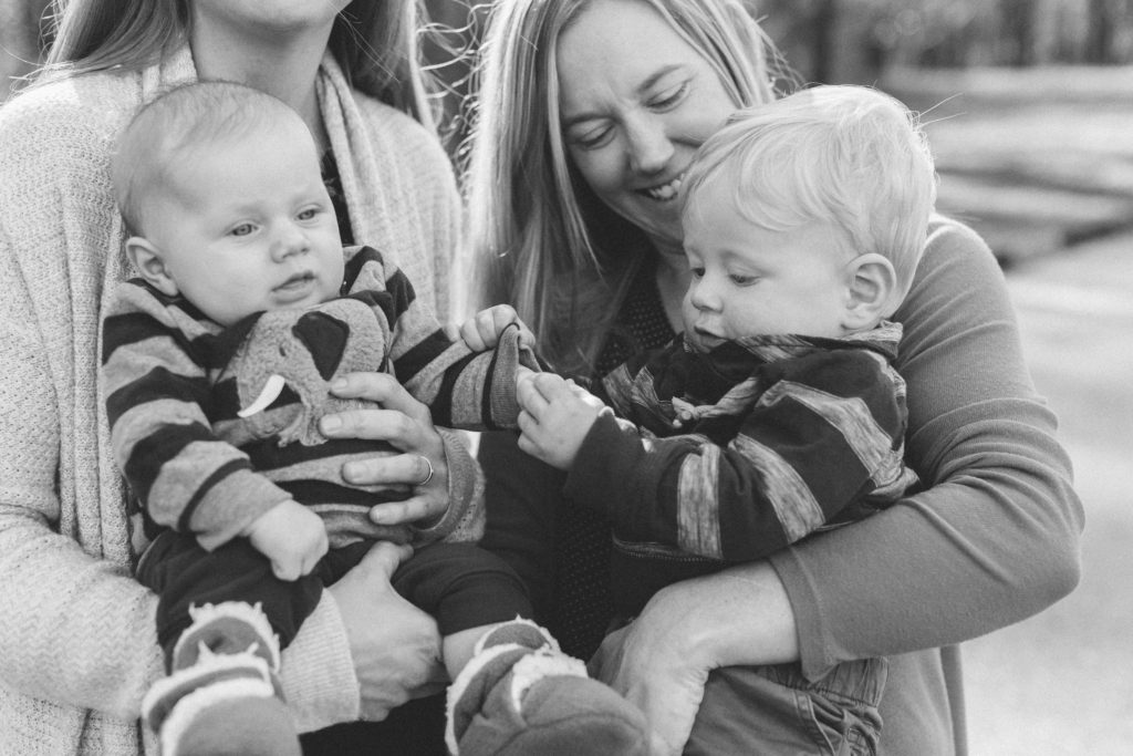 baby cousins portrait furman university