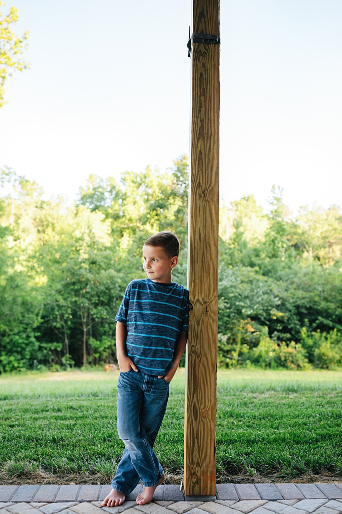 boy looking away