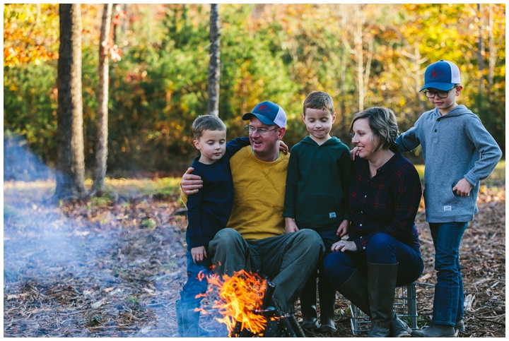 A Campfire Portrait Session | Greenville Family Photographer